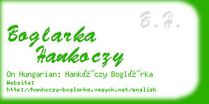 boglarka hankoczy business card